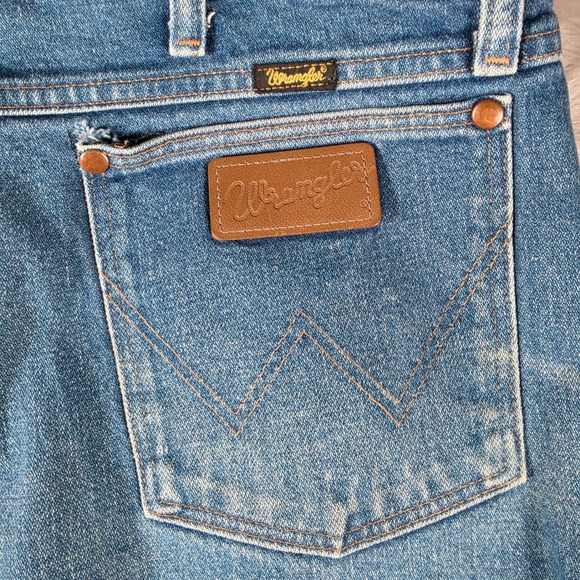 Wrangler Jeans Mens 40x38 Blue Cowboy Cut 13MWZ Original Fit Straight Leg Denim - Picture 5 of 9